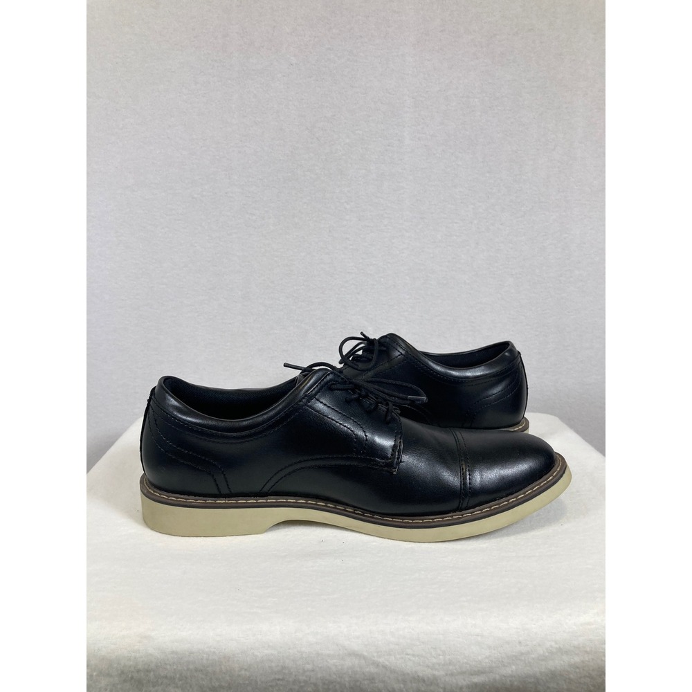 Classic Alfani Theo Mens 10.5M Black Cap Toe Oxford Memory Foam Dress Shoes